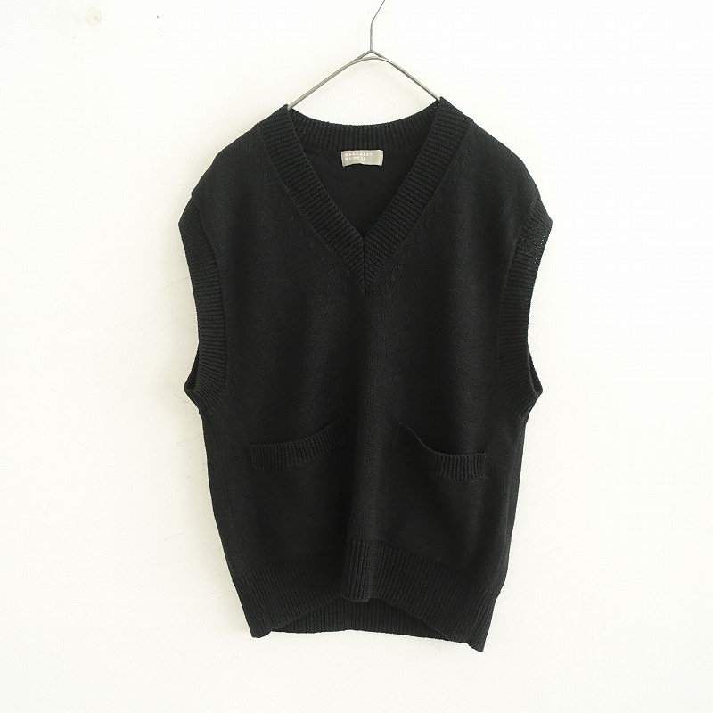 6090 【2025ss】 マーガレットハウエル コットンカシミヤニットベスト 新品 2025 マーガレットハウエル コットンニットベスト2.5万 LOOK掲載