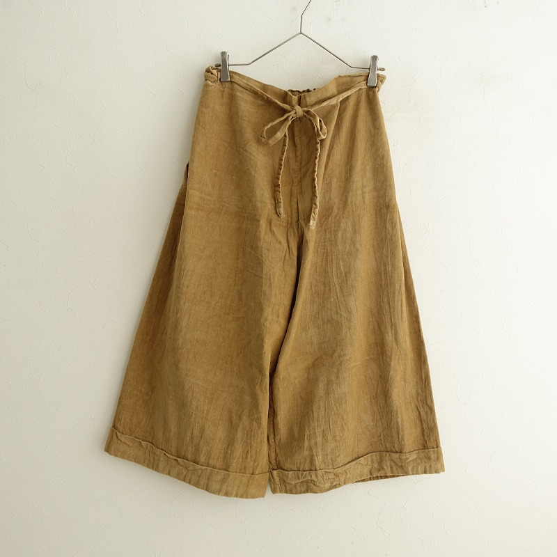 ダニエラグレジス  daniela  gregis ガウチョパンツ キュロット DANIELA GREGIS 】 BLACK × CAMEL チェックワンピース ウール
