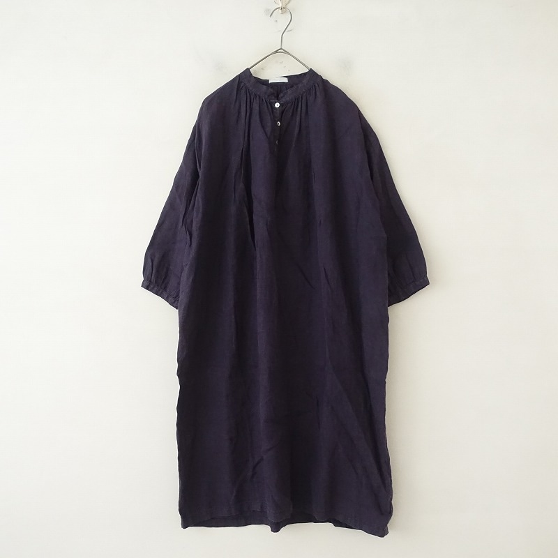 Fog linen work ブラウン 半袖 シャツワンピース 中古・古着通販】fog linen work (フォグリネンワーク) リネン