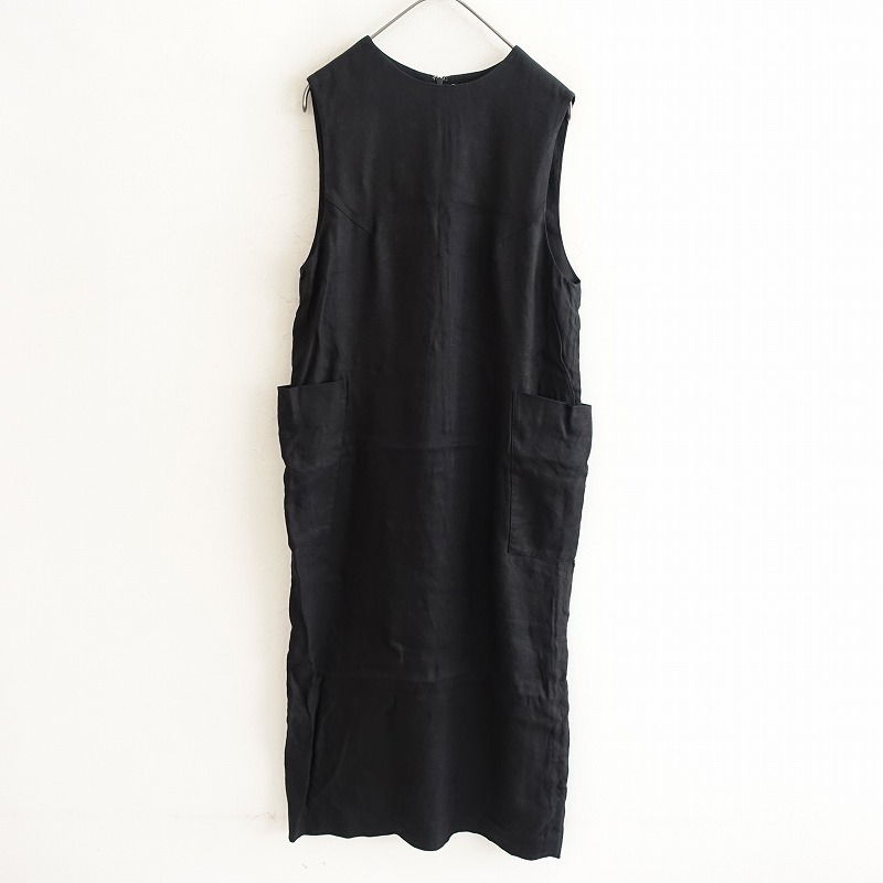 2023】リゼッタ Lisette リネン混ノースリーブワンピース 36 (1-2509