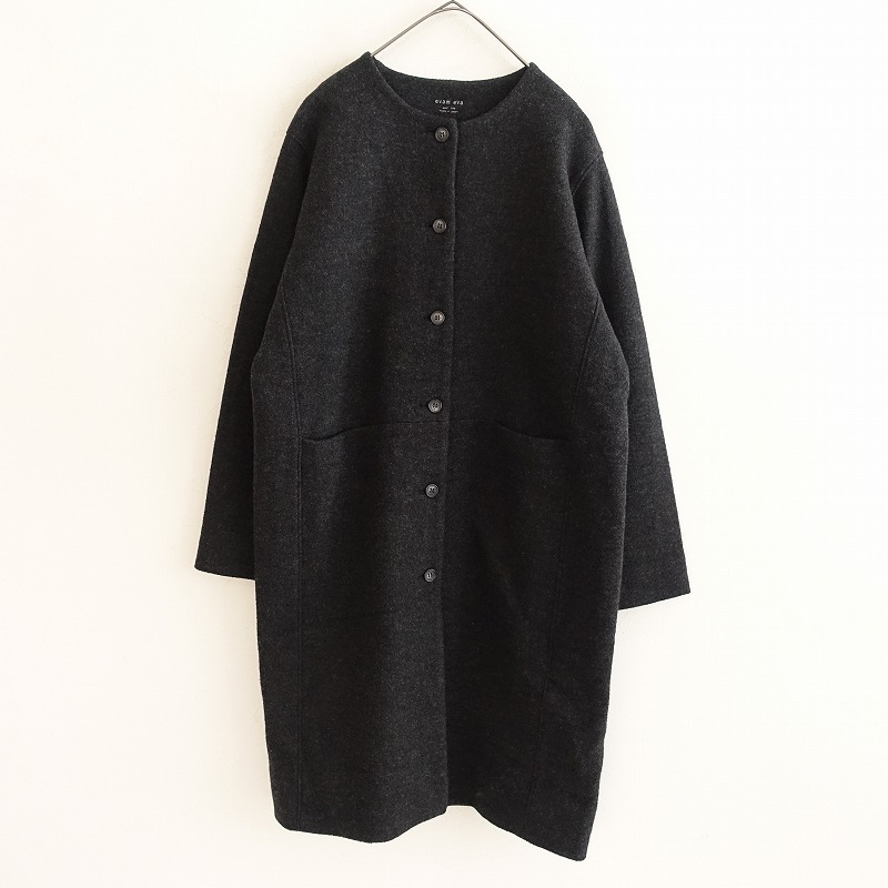 新品未使用　evam eva 藍染め　リネン　コート 新品未使用 evam eva 藍染め リネン コート 新品未使用 evam eva