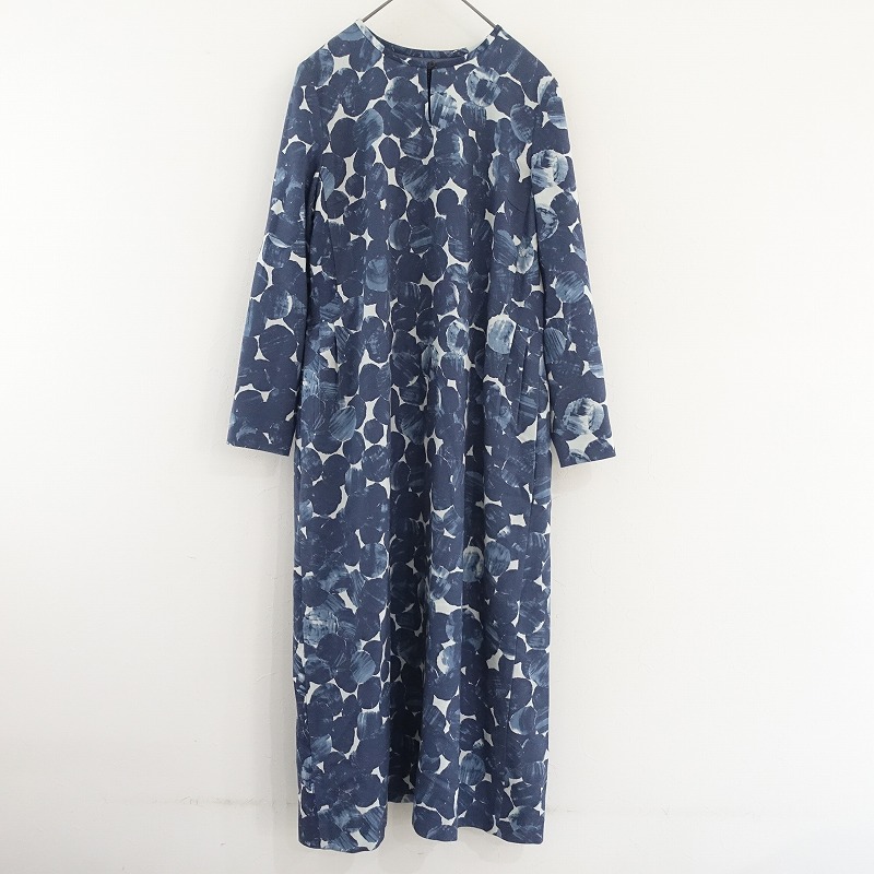 【極美品♡】ミナペルホネン　morning garden ワンピース　リネン　M mina perhonen ミナペルホネン *ripple marks リネンブレンド