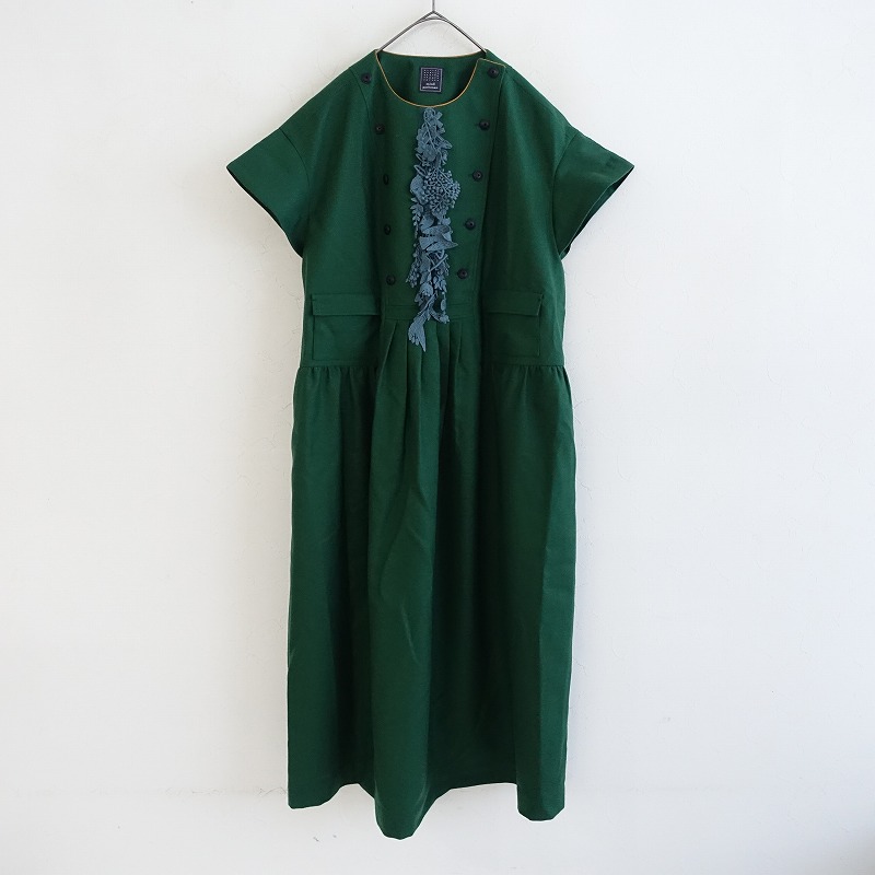 ミナペルホネン mina perhonen tambourine 刺繍ワンピース 40