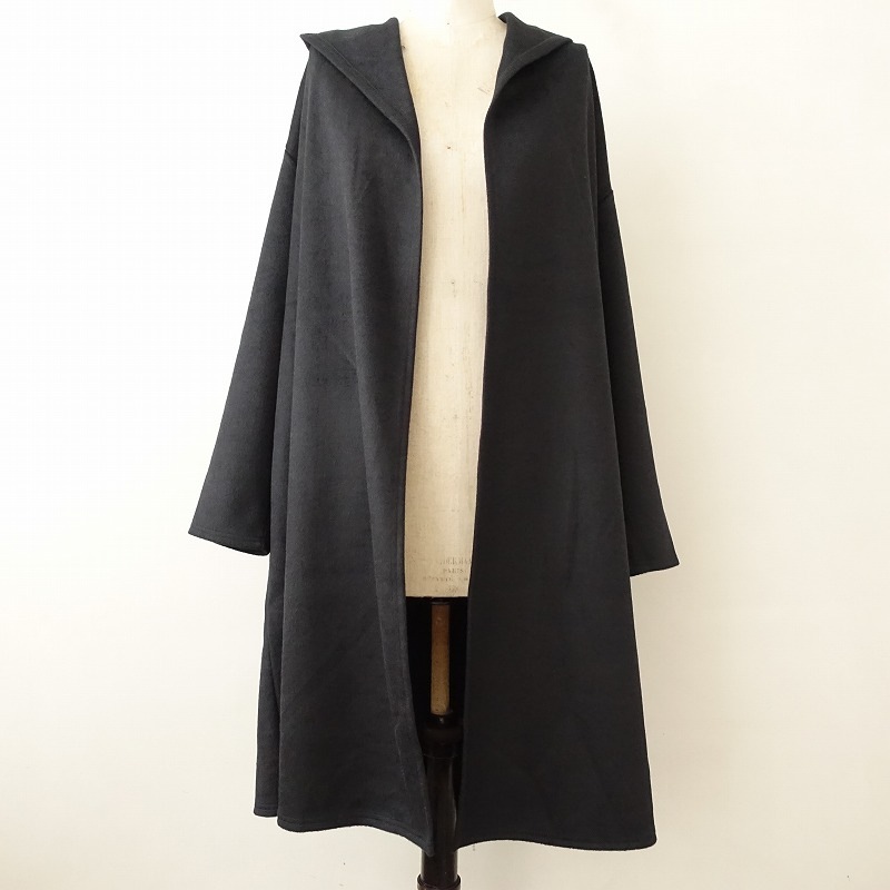 美品】ミズイロインド mizuiro-ind フード付き羽織ロングコート