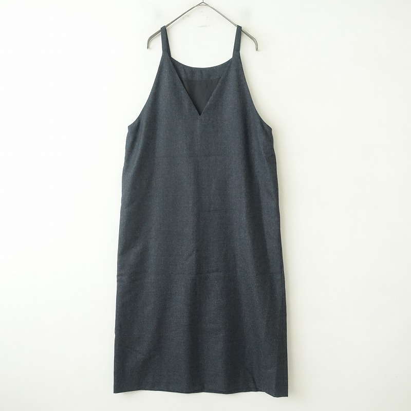 かぐれ　『2WAY仕様』 ウールVネックワンピース 定価2.0万】かぐれ kagure 2WAY仕様ウールVネックワンピース F (33