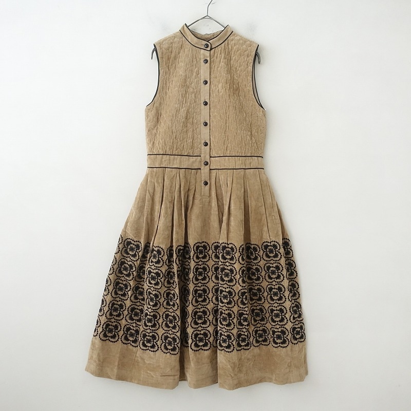 mina perhonen trickle 総刺繍ワンピース 8/5発売】ミナペルホネン choucho 刺繍 × ギンガムチェック