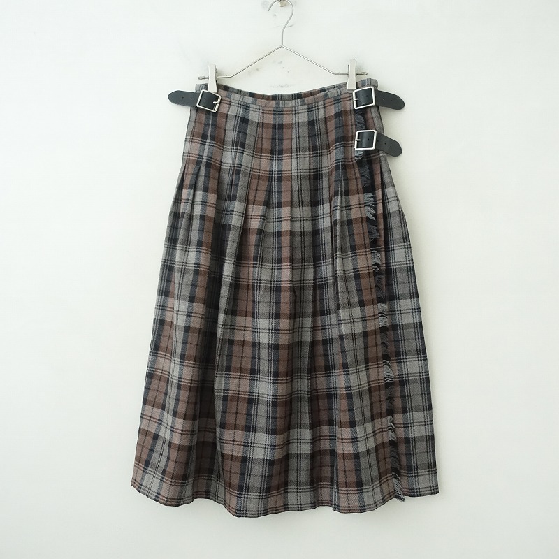 オニールオブダブリン O'NEIL OF DUBLIN ウールチェックロングキルト