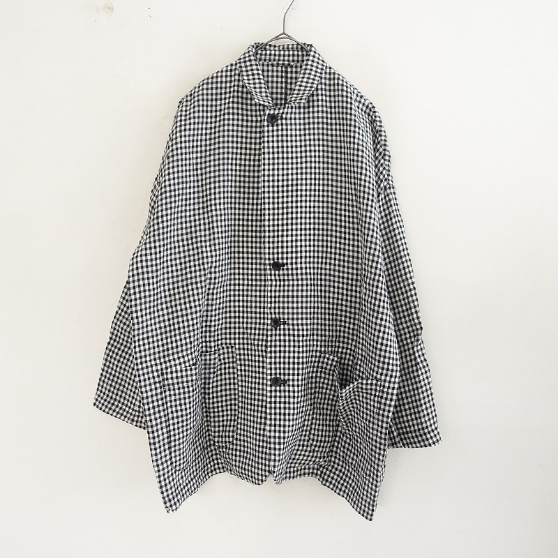 2025SS journal standard リネンチェックジャケット F 美品/2025SS/定価3.7万】ジャーナルスタンダード ラックス JOURNAL