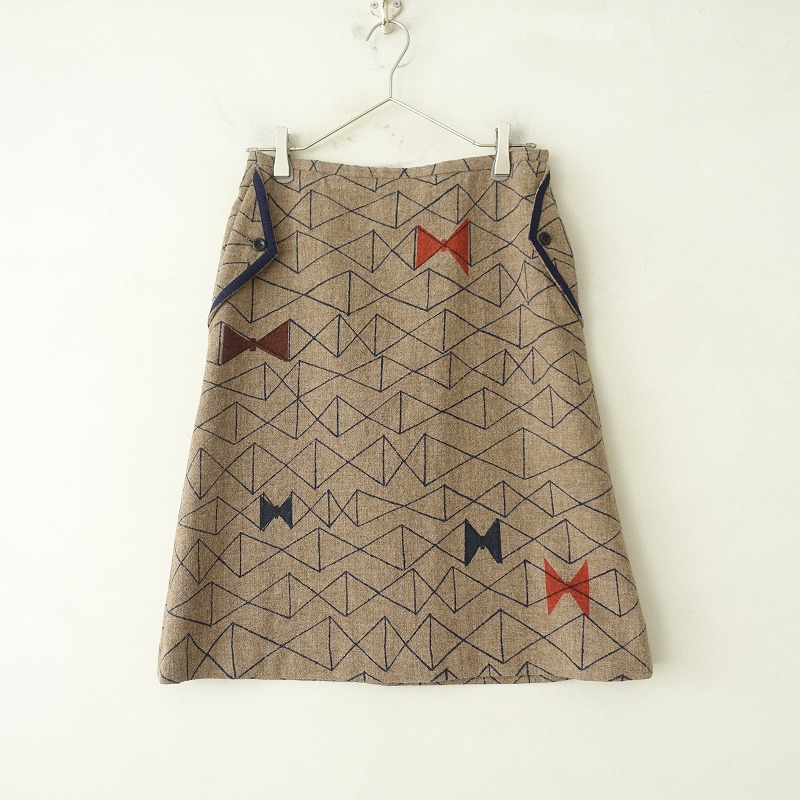 ミナペルホネン mina perhonen tarte メッシュ刺繍スカート 36 (sk33