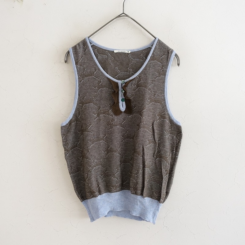 ミナペルホネン mina perhonen bonheur コットン刺しゅうノーズリーブ