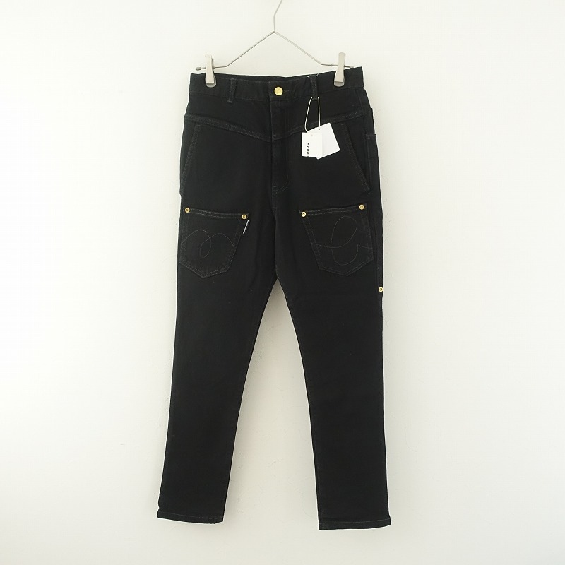 メルシーボークー mercibeaucoup うしろまえデニムパンツ 0 (33-2510