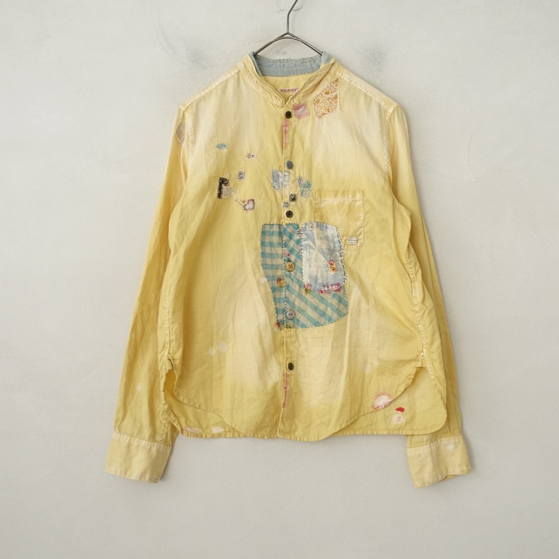 キャピタル KAPITAL KOUNTRY ダメージ加工コットンシャツ 0/XS (25