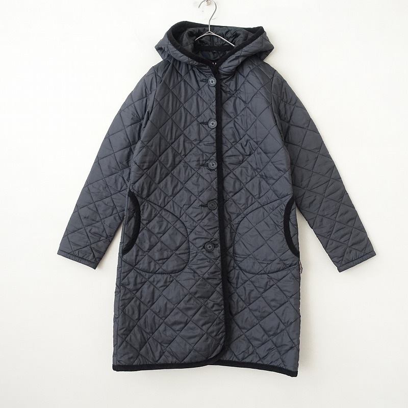 ラベンハム LAVENHAM フード付キルティングコート 36 (jk25-2510-4