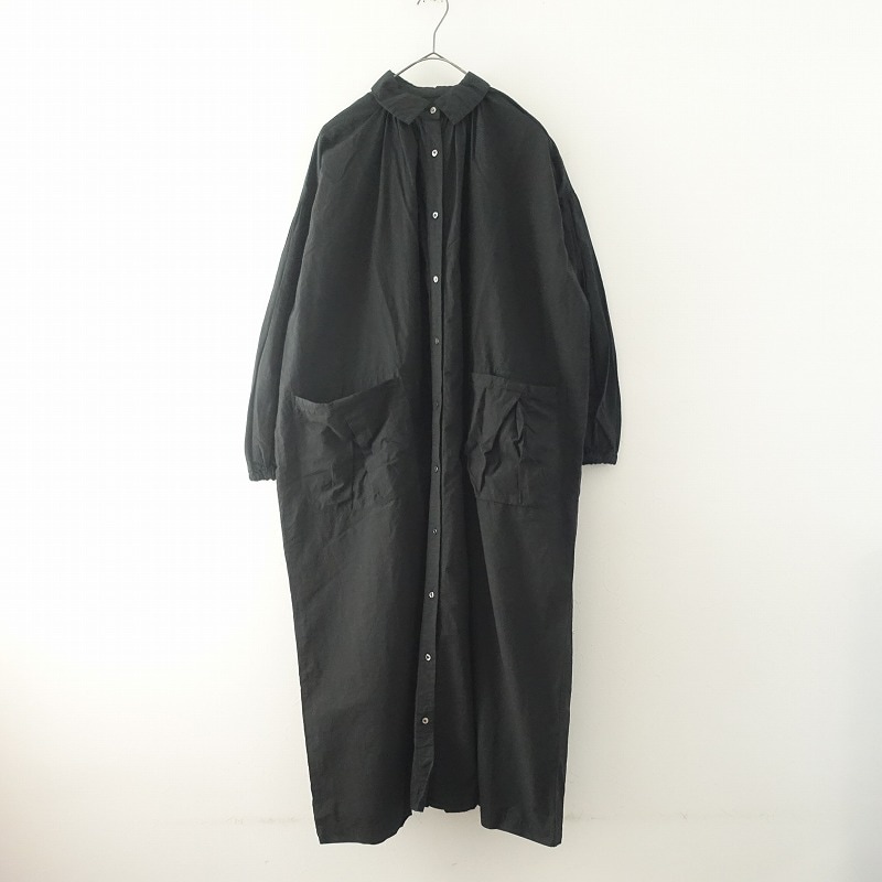 2023】ネストローブ nest Robe コットンラミーポケットワンピース F