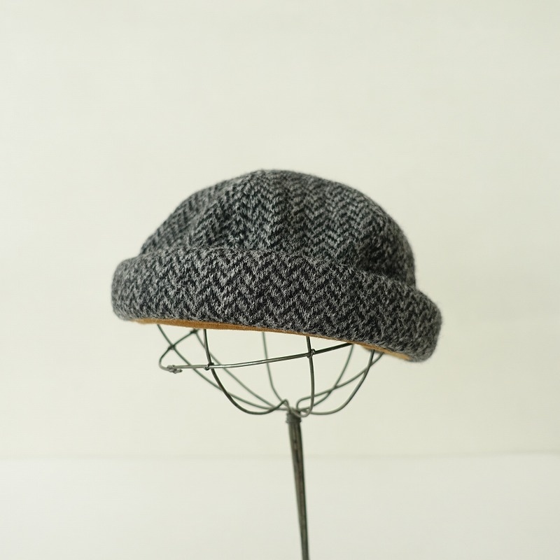 45Rシェットランドニットツイードのハット 45Rシェットランドニットツイードのハット