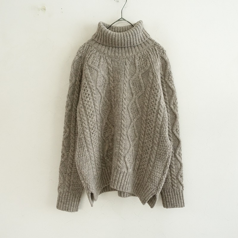 ジェームスシャルロット James Charlotte ウールタートルネックアラン