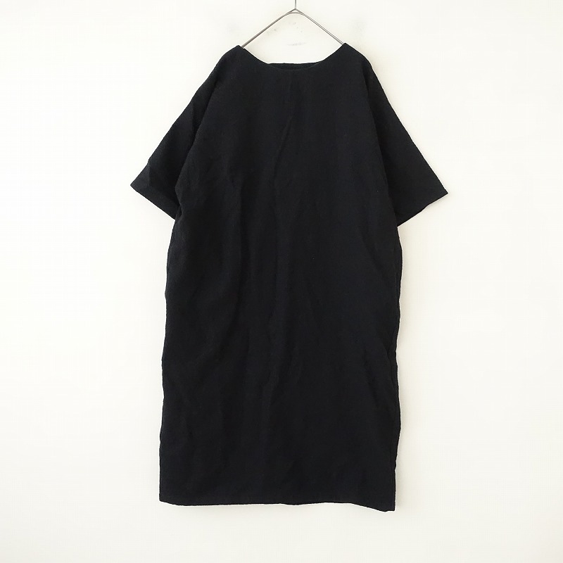 【未使用タグ付】エヴァムエヴァ　ポンチョ　ローブ　墨色　フリーサイズ　日本製 evam eva（エヴァムエヴァ） 古着 通販 買取