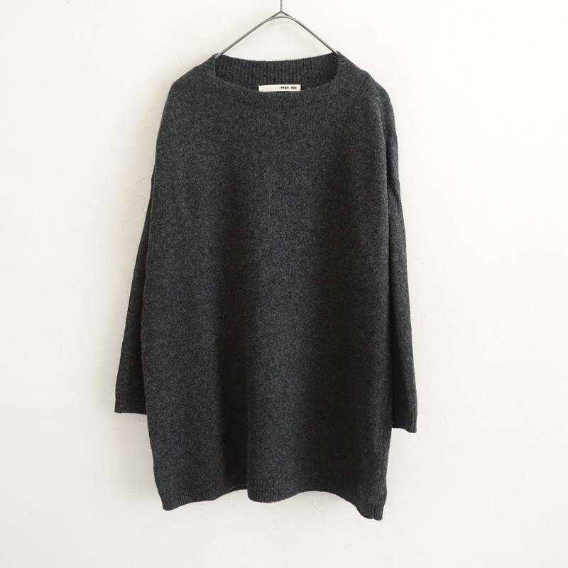 エヴァムエヴァ evam eva ウールカシミヤシルクニットプルオーバー (33