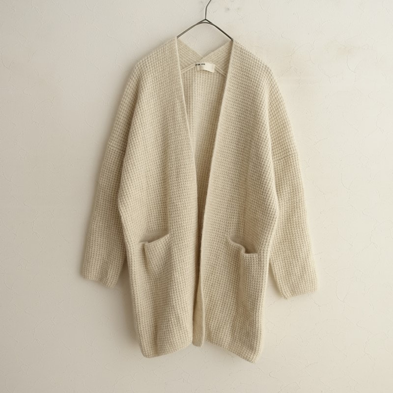 3.4ۥ२ evam eva wool fox short robe ˥åȥǥ  - (25-2510-371)90K52