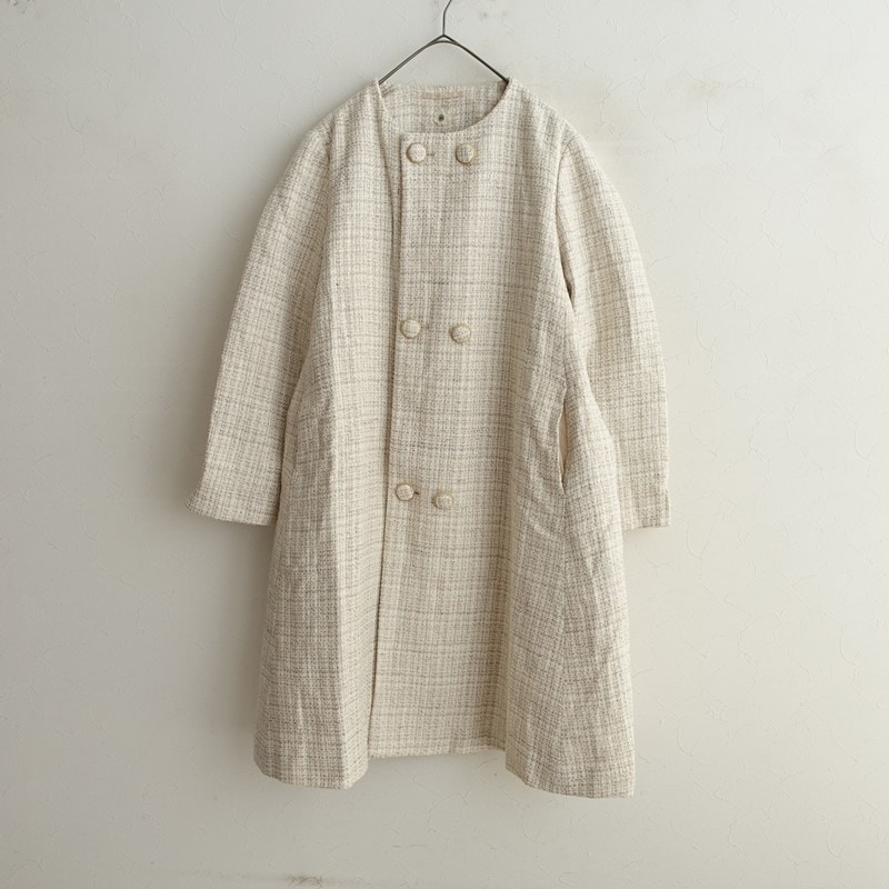 モンサカタ mon Sakata ウールダブルフェイスインサイドアウトコート