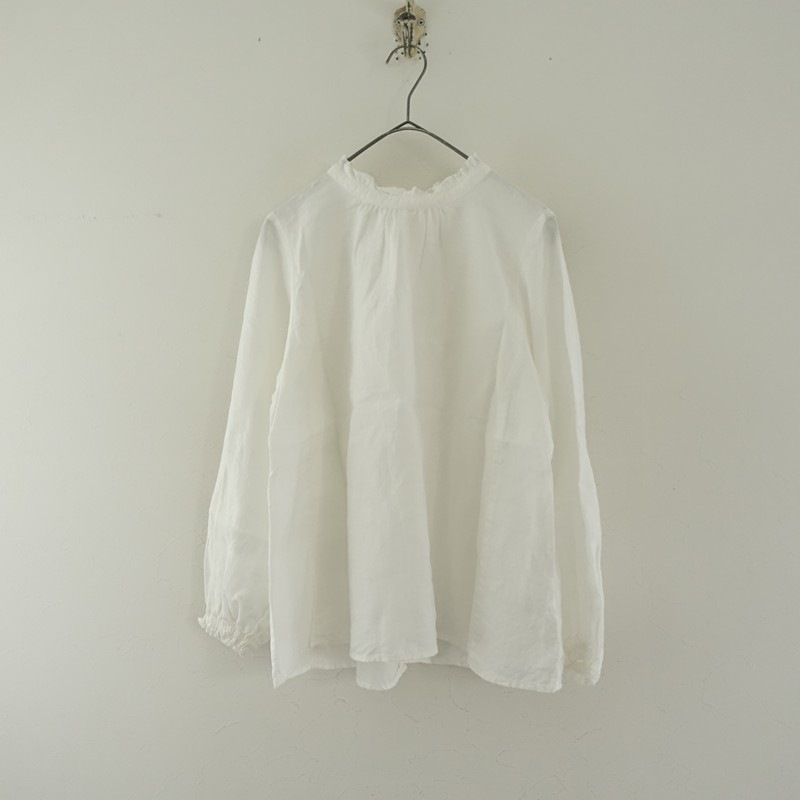 nest Robe ネストローブ 2way リネンスタンドフリルブラウス リネン