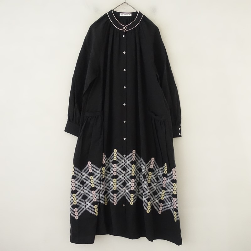 定価8.8万】ミナペルホネン mina perhonen kori リネン刺繍ギャザー