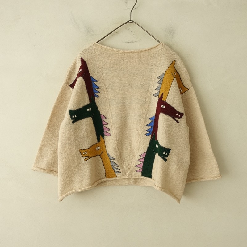 定価4.5万】ミナペルホネン mina perhonen thoroughbred ニットプル 