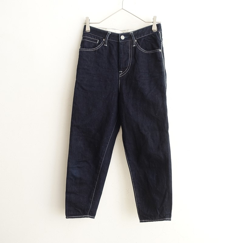 ミナペルホネン always テーパード デニム 34 【定価3.5万】ミナ
