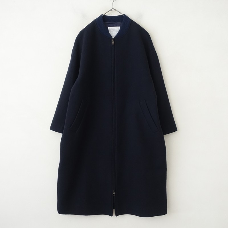 ビアズリー BEARDSLEY リブカラージップアップメルトンコート 0 (jk1