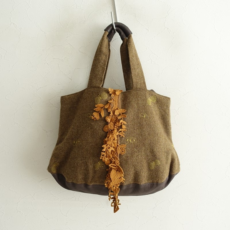�ߥʥڥ�ۥͥ� mina perhonen forestparade+choucho marron bag   (ba11-2510-130)��71K52��