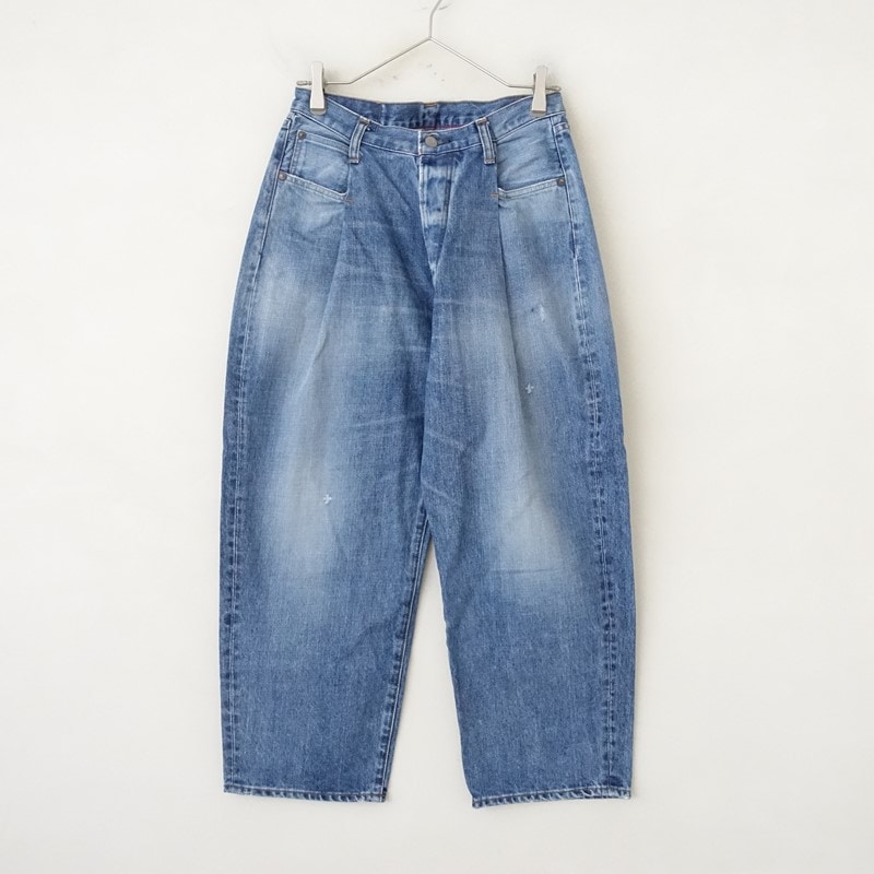 チマラ chimala コットンデニムワイドパンツ 32 (1-2507-275)【11H52