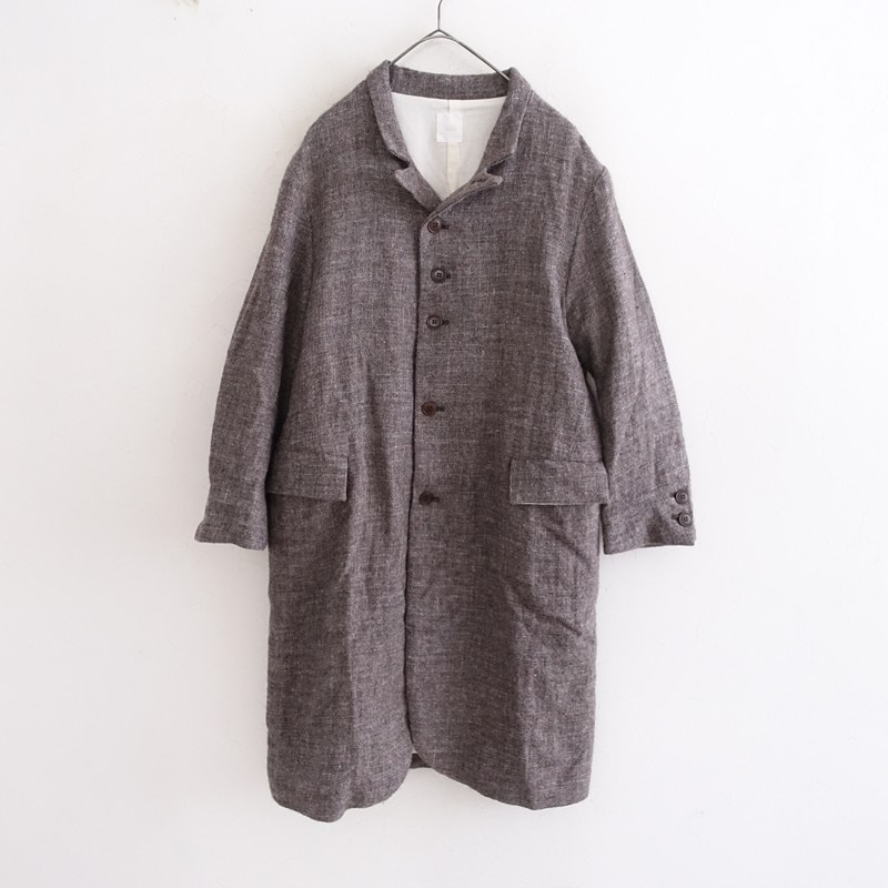 ガーゼ Gauze# ウールリネン起毛ロングコート F (jk33-2510-502