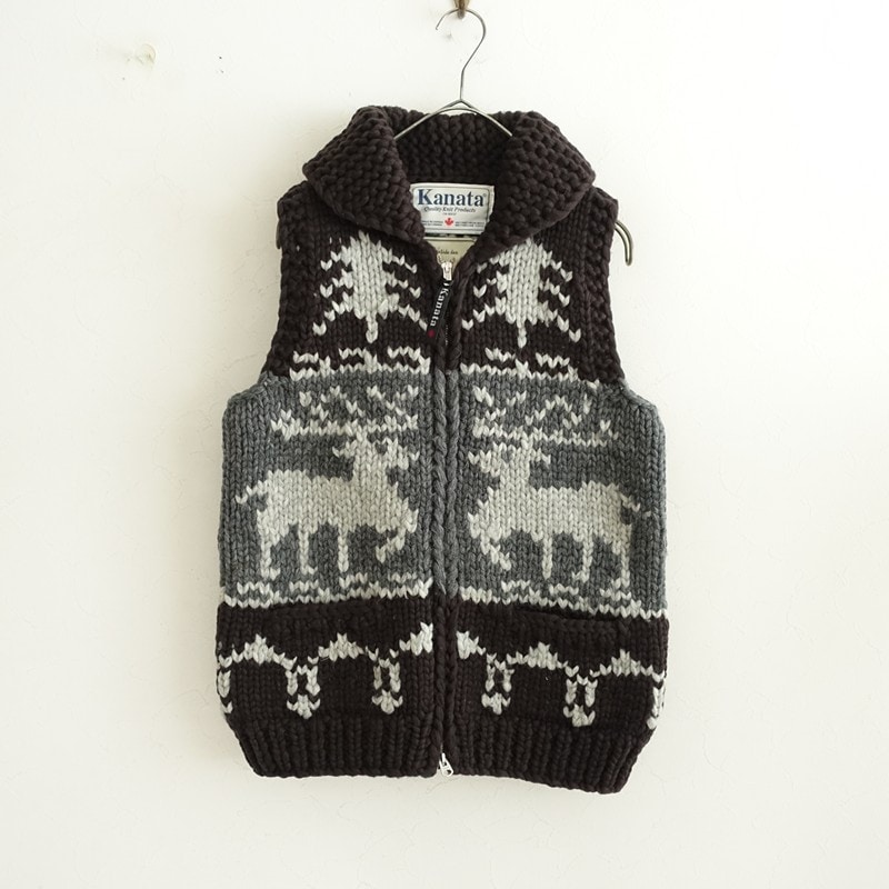 カナタ Kanata カウチンニットベスト - (4-2510-61)【12K52