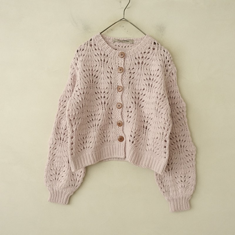 2022AW/ミナペルホネン mina perhonen bocciolo透かし編みカシミヤ