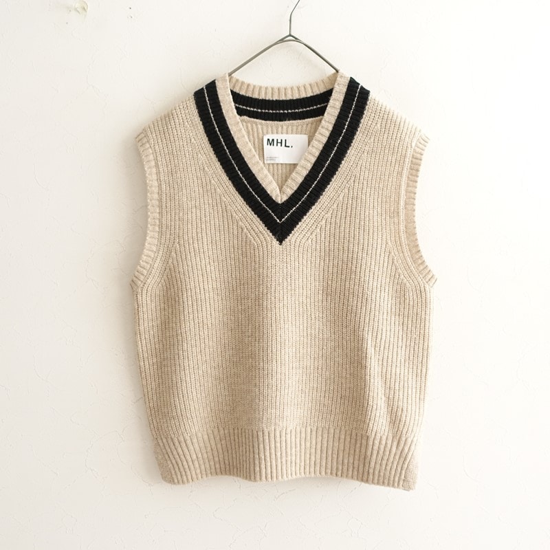 ������/2023/���2.4���ۥޡ�����åȥϥ����� MHL. TOUGH WOOL RIB �˥åȥ٥���  2 (25-2511-75)��30L52��