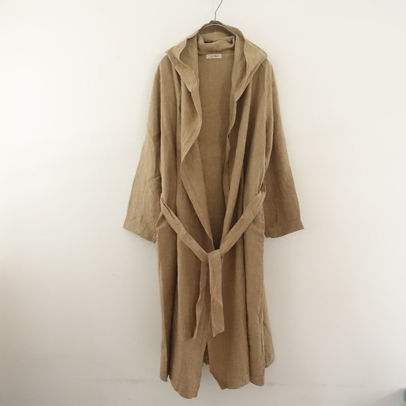 ネストローブ nest Robe リネンフーデットガウンコート (jk2-2511-202