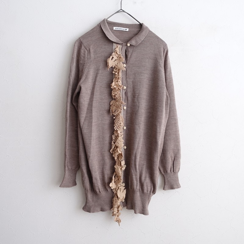 ミナペルホネン mina perhonen nostalgia リネンニット7分袖ジャケット