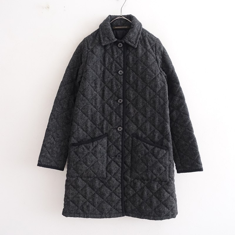 【美品】COLDBREAKER コールドブレーカー ウールロングコートネイビー コールドブレーカー COLDBREAKER ウールボアノーカラーコート XS (jk33