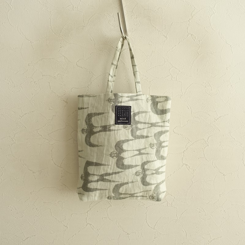 ミナペルホネン mina perhonen sky birdコットンシルクギャザーシャツ