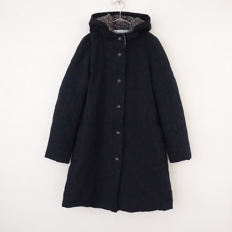 【値下げ】mina perhonen shimmer 麻 ラウンドカラー コート 値下げ】mina perhonen shimmer 麻 ラウンドカラー コート 【公式通販】