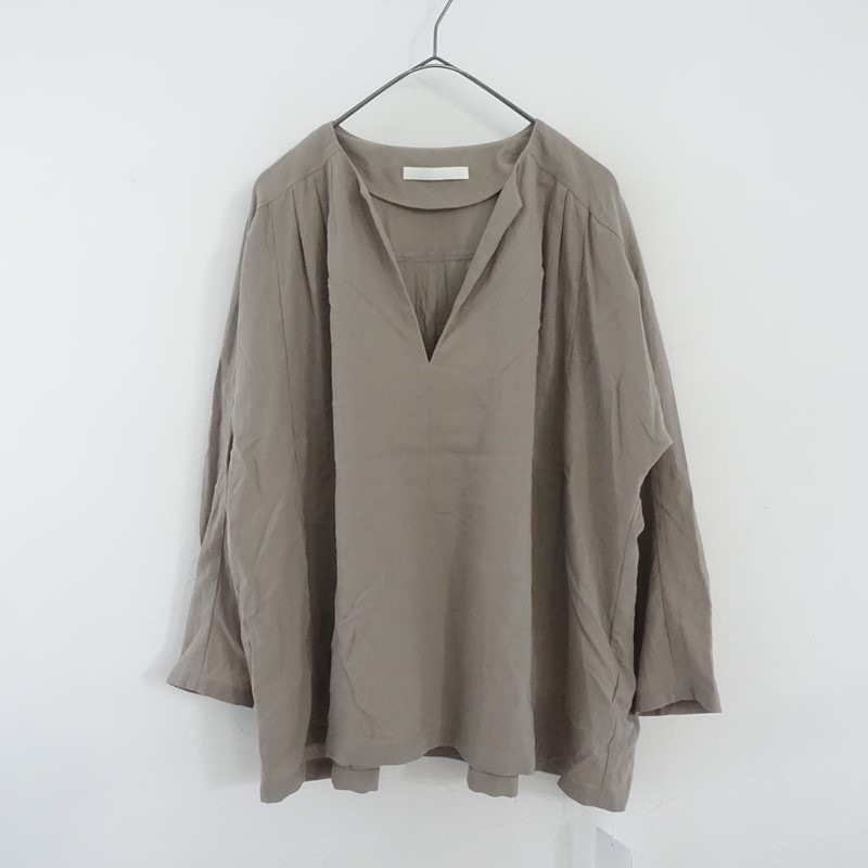 定価3万】エヴァムエヴァ evam eva COTTON TUCK PULLOVER シャツ M (1 