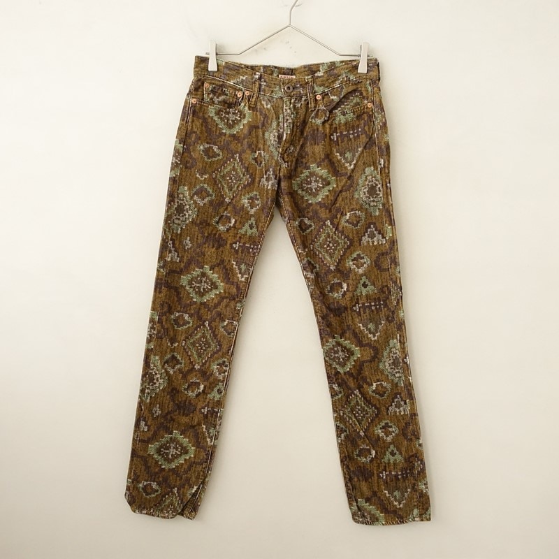 キャピタル KAPITAL アステカプリント コーデュロイパンツ 30 (33-2511