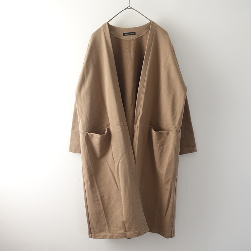 Theory 19ss ロングカーディガン AIRY JERSEY COLLARLESS LONG CARDIGAN(M Navy): S'YTE｜THE SHOP