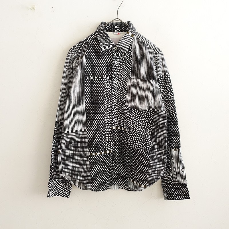 【新品未使用】SOU・SOUソウソウ　高島縮　野ばら　完売品 グッドデザイン賞 定価1.1万】ソウソウ 洋装 SOU SOU Yousou. 高島縮 20/20シャツ SS (33