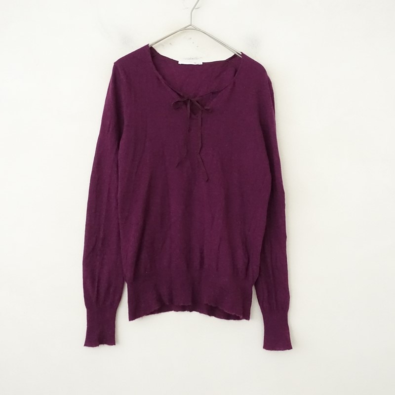 エヌワンハンドレッド n100 カシミヤプルオーバー 34 (33-2511-469