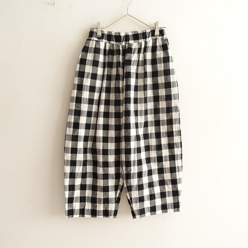 中川政七商店 ウール麻ツイードゆったりパンツ (2-2511-163)【60L52