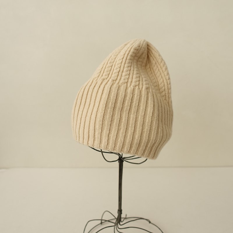 �ޥ��奢���� mature ha. long rib knit cap tiny rope lamb �˥åȥ���å�   (ha7-2511-248)��62L52��