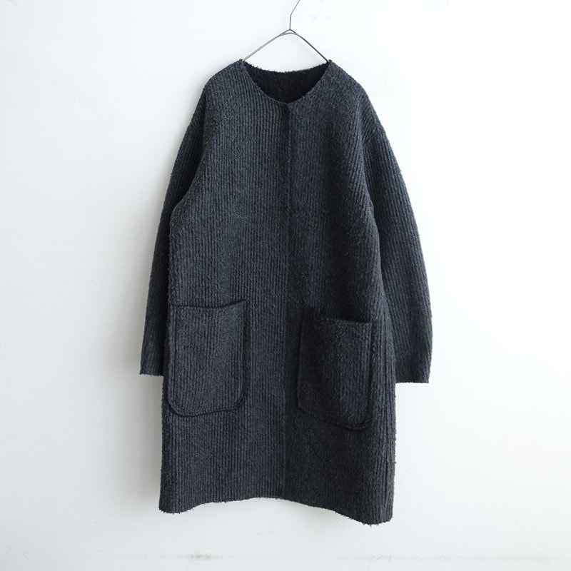 モンサカタ mon Sakata ウールダブルフェイスインサイドアウトコート