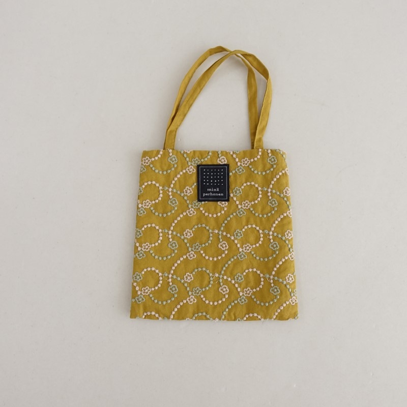 美品】ミナペルホネン mina perhonen flower leap mini bag ミニバッグ