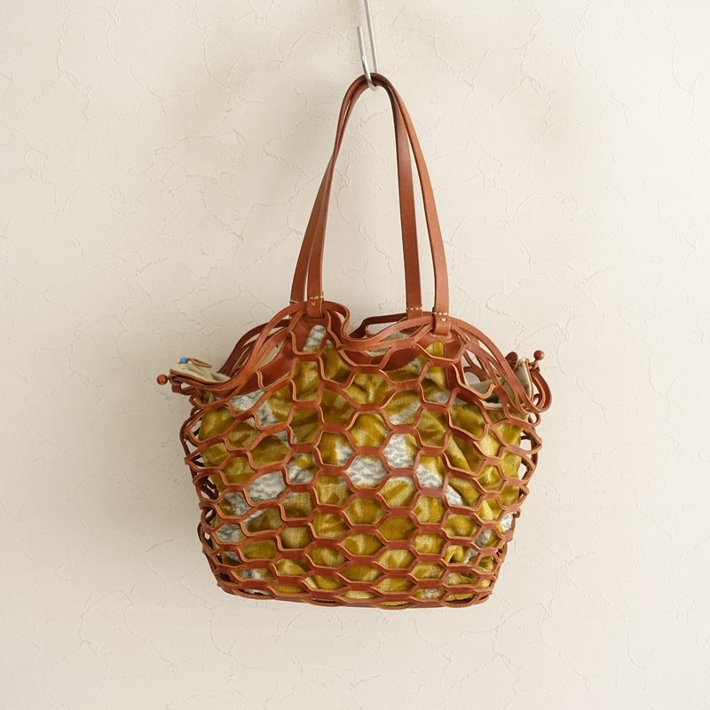 未使用】アンリークイール × ミナペルホネン HENRY CUIR × mina 